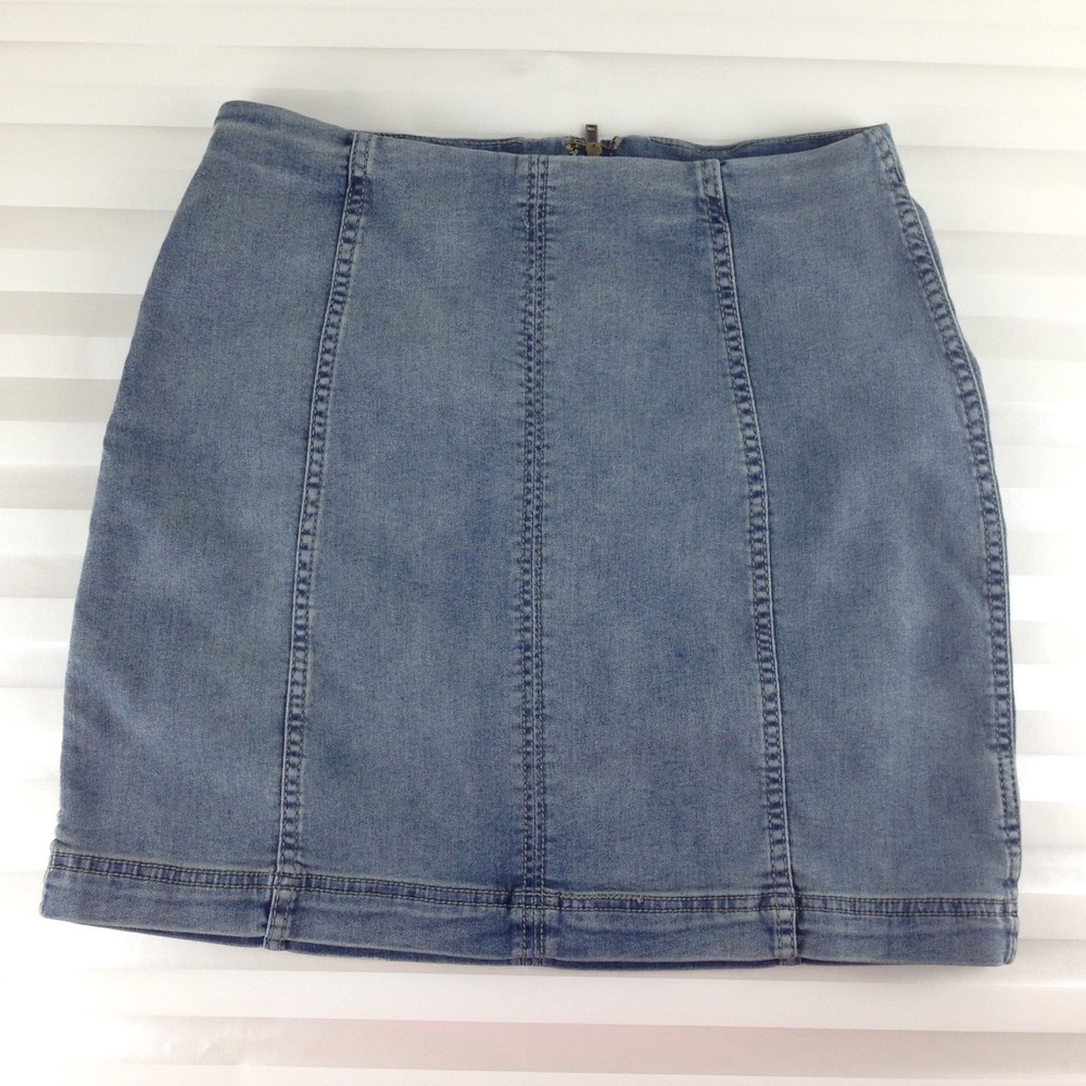 Free People Modern Femme Denim Skirt